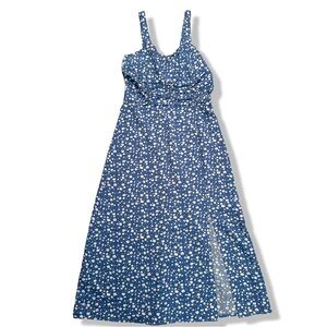 SHEIN Floral Pattern Summer Dress Size S Blue / White